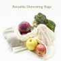 Reusable Drawstring Bags – Set of 4