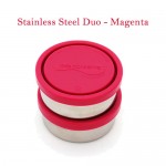 Kids Konserve Stainless Steel Containers – Set of 2 (Magenta)