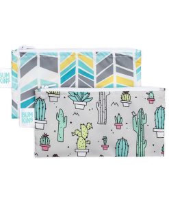 Bumkins Small Snack Bag 2pk - Quill/Cacti