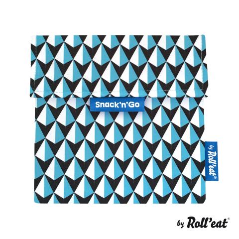 Rolleat Snack'n'Go Snack / Sandwich Bag - Blue Tile