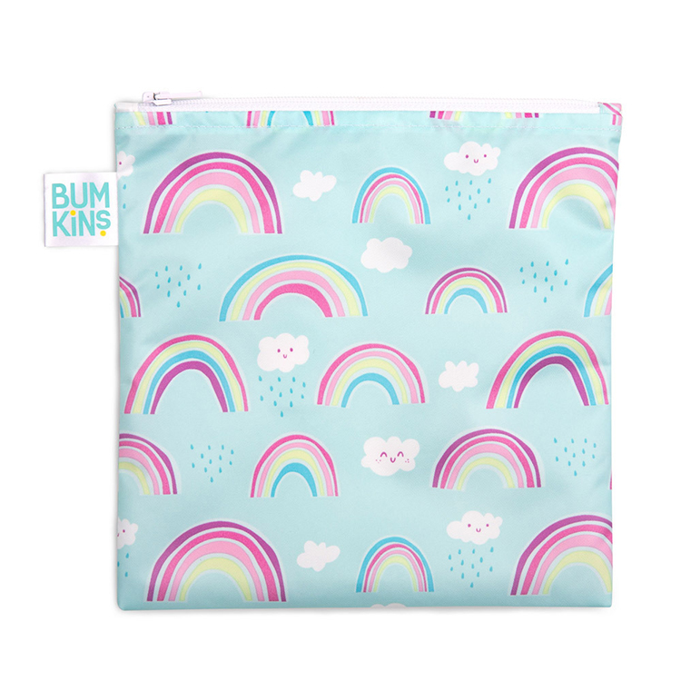 Bumkins Large Snack / Sandwich Bag - Rainbow