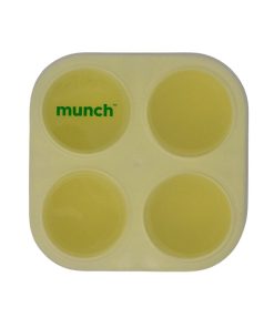 Munch Cupboard food tray 4 compartment Yellow