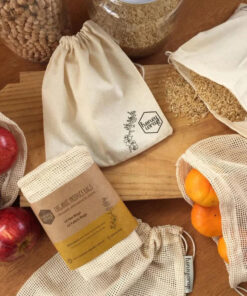 Honeywrap 5pk Bin and Produce Cotton Bags